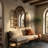 Vintage Arched Window Wall Mirror With Openable Shutters, Decorative Accent Mirror For Home-124569823-124569825