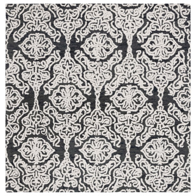 Tapis damassé en laine Anjalena