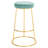 Saroun Upholstered Counter Stool with Metal Frame-1963862783