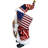 9" 250th Celebration Santa