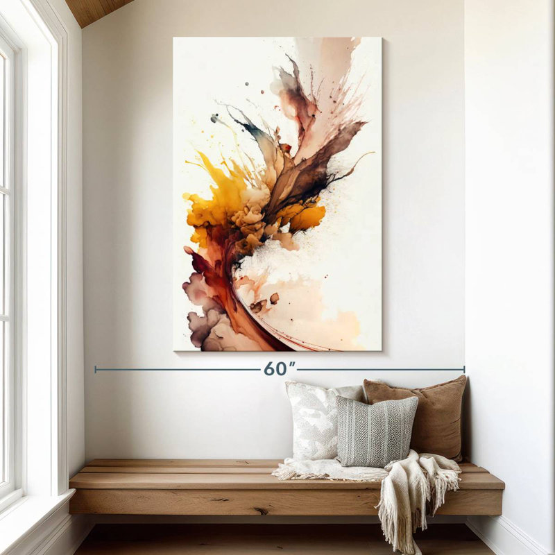 Avery Autumnal Abstract, 51" H x 34" W