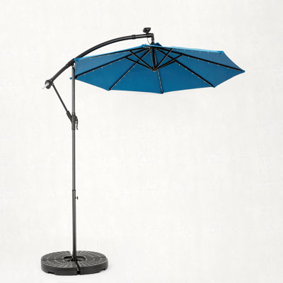 Parasol de marché à DEL 10 pi (vert foncé)