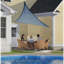 Toile d'ombrage triangulaire - Poids lourd (point d'attache / poteau non inclus) 12 X 12 pi Bleu mer-90285077-14763422
