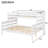 White Twin Xl Over Queen Bunk Bed With - Detachable Bedroom Robust For