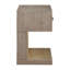 1-drawer Nightstand Bedside Table Barley Brown