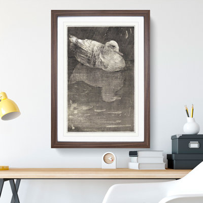 Floating Duck by Theo Van Hoytema - Framed Print
