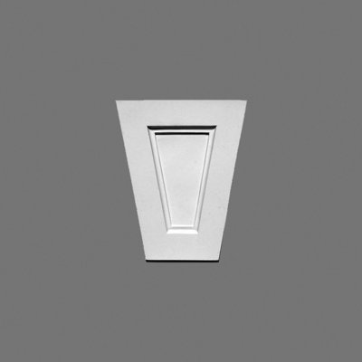 6.75'' H x 7.87'' W x 2.25'' D Plastic Onlay Scroll