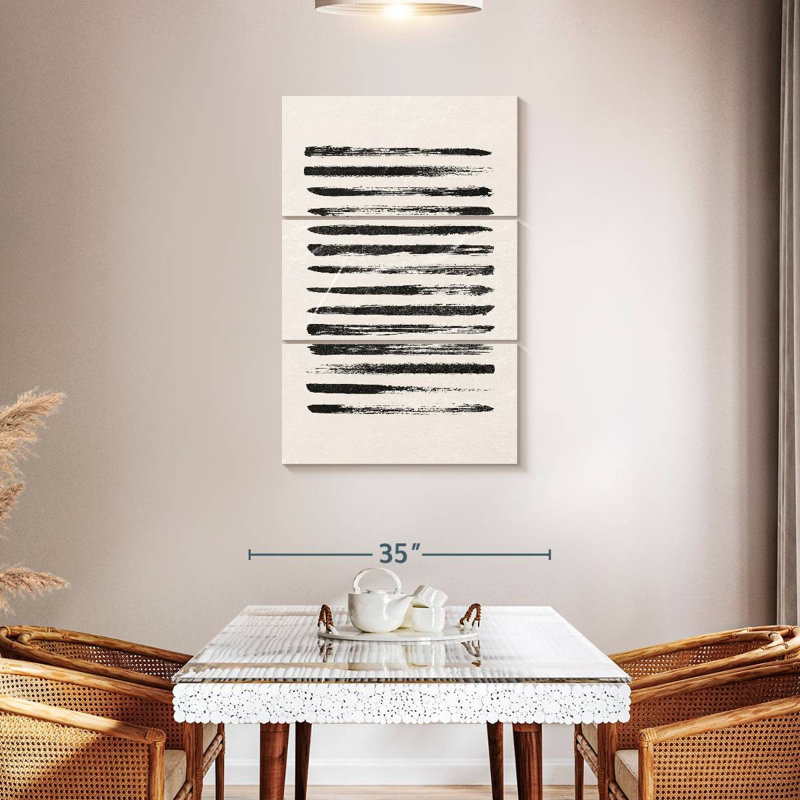 Avery Black Lines, 45" H x 28" W