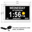 Digital Plastic / Acrylic Electric Tabletop Clock White