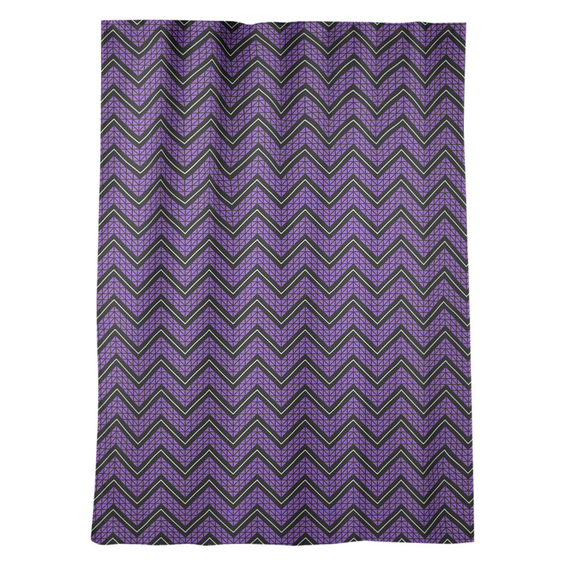 Panneau de rideau simple occultant et isolant avec passe-tringle à main classique Stephenie, Mauve foncé / noir