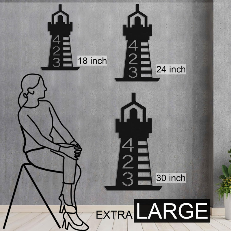 Décoration murale d'extérieur personnalisée, H 14 po x l 8 po x P 0,05 po, Oui