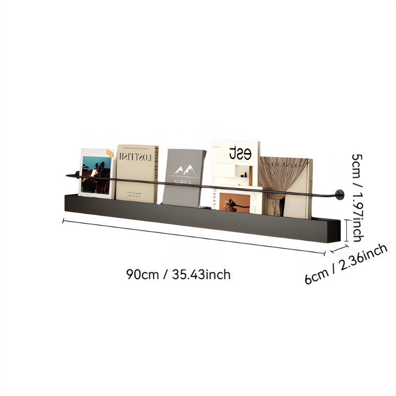 Wall Mounted Shelves, Wall Mounted Storage Shelves, And Storage Racks For Storing Items, 1.97" H x 35.43" W x 2.36" D