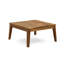 Ensemble de canapé modulaire en bois d'acacia 8 places Grenada, teck + rouge