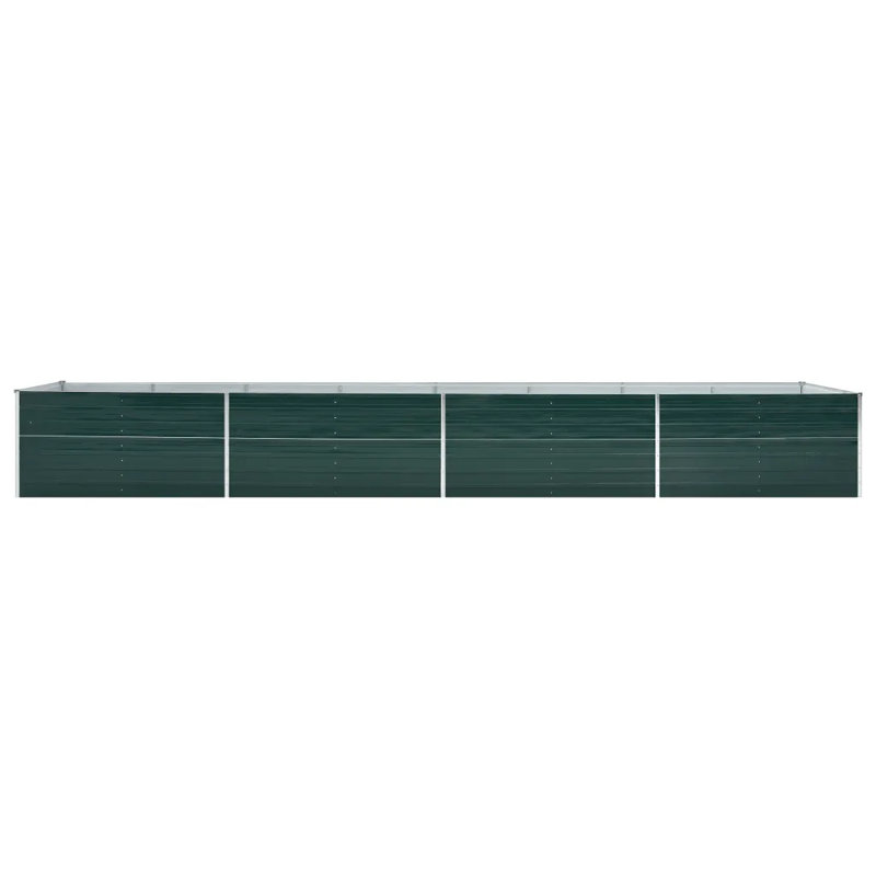 Edmund Metal Raised Garden Bed, 45cm H x 80cm W x 600cm L, Green