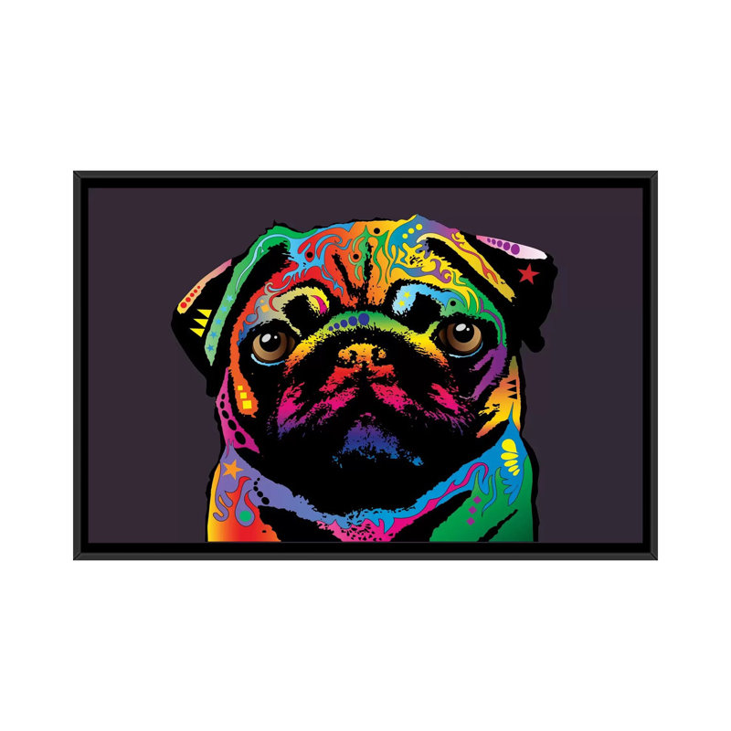 Reproduction d’art sur toile tendue « Rainbow Carlin on Plum Grey » par Michael Tompsett, H 18 po x l 26 po x P 1,5 po