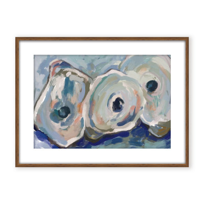 Coastal Retreat Pearlescent Elegance: Oyster Abstract