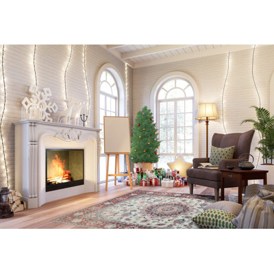 Modern & Stylish Hand-Knotted Traditional Classic Oriental Silk Indoor Ivory Rectangular Area Rugs