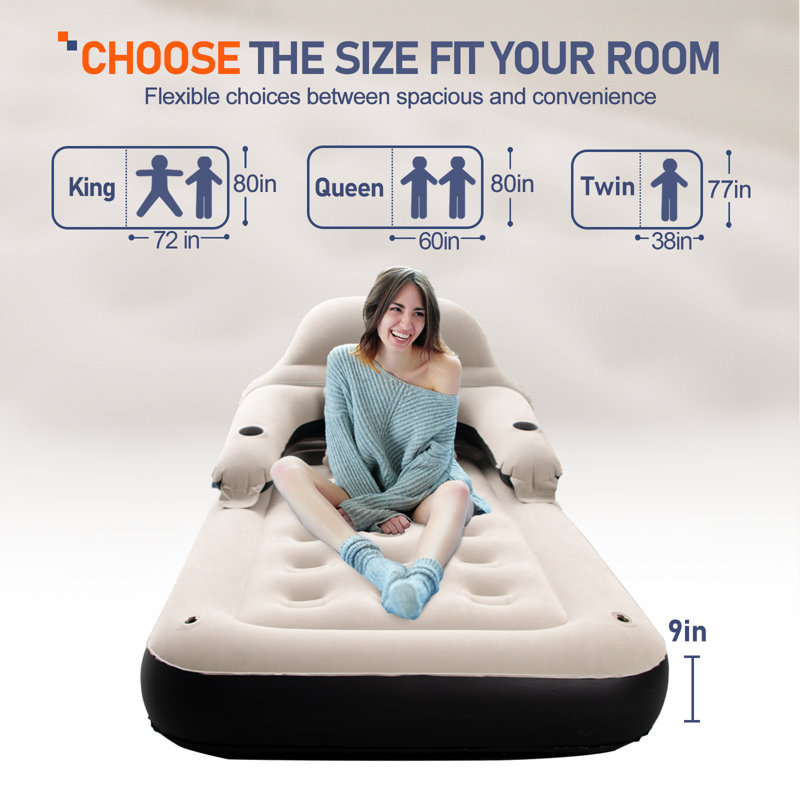 Matelas gonflable 9 po, Lit simple