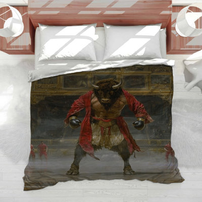 Minotaur Bedding Mythology Comforter Revival