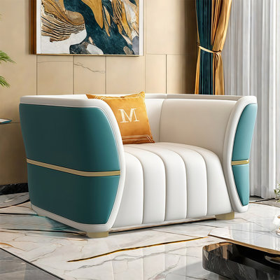 Modern light luxury straight - row sofa