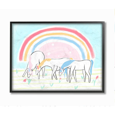 Illustration de Daphné à imprimé floral, "Unicorns