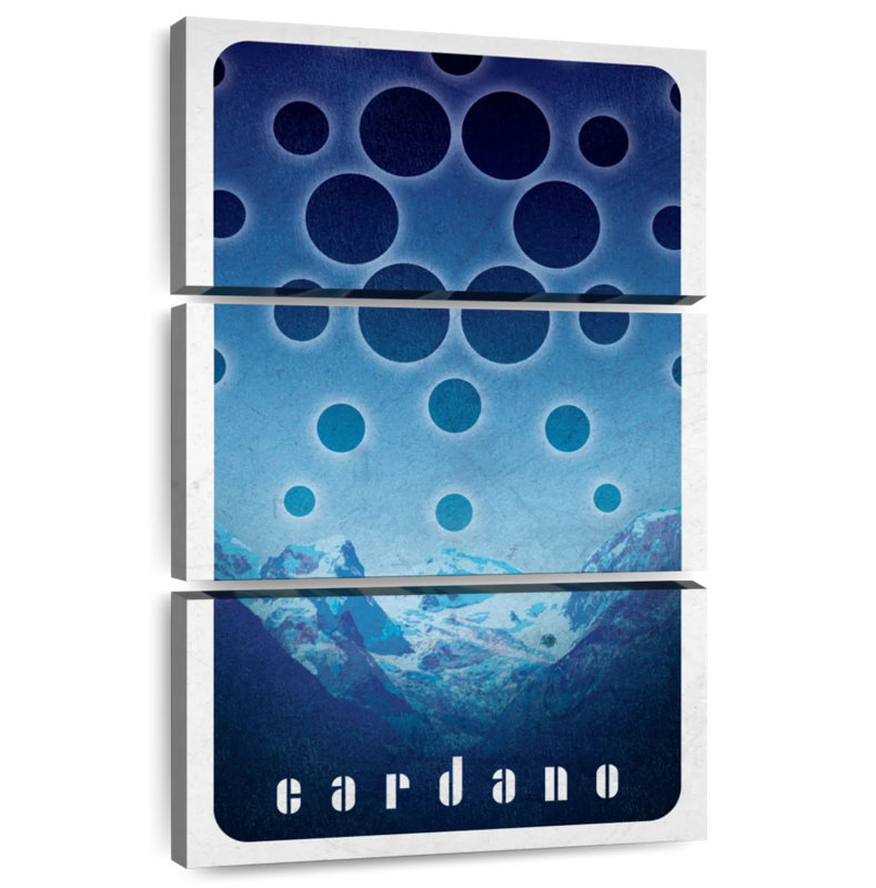 Tergel Cryptocurrency Cardano Logo IV, 32" H x 20" W