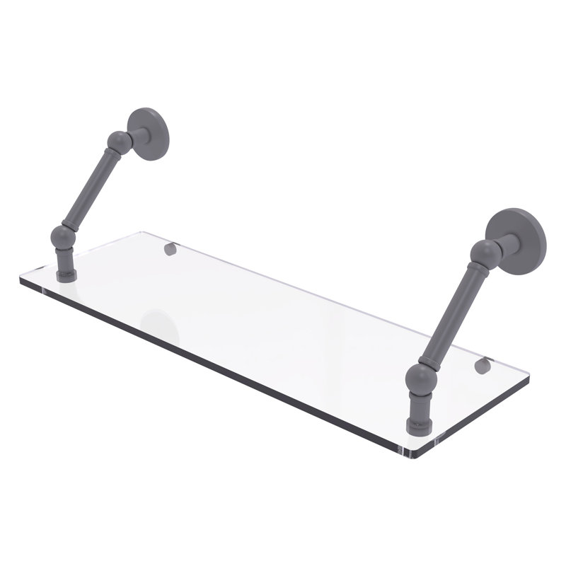 Tablette flottante Dalston, Gris mat, H 8 po x l 24 po x P 8 po