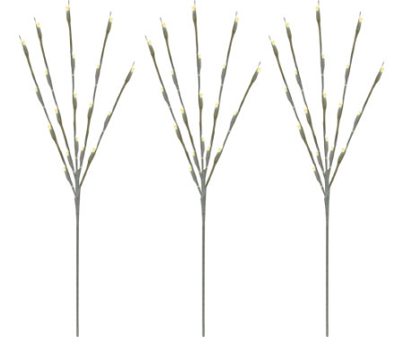 Branche étoile de Noël Brite Star, Blanc