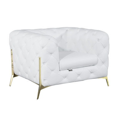Ehrika Top Grain Italian Leather Chair