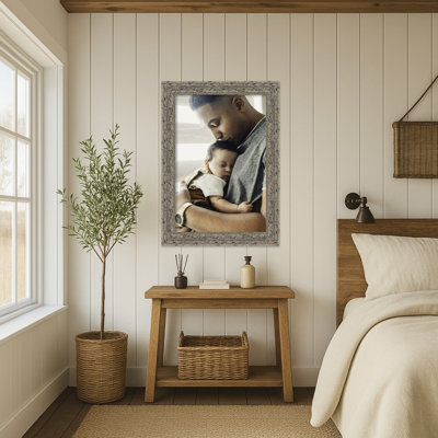 Attic Aged Wood Picture Frame