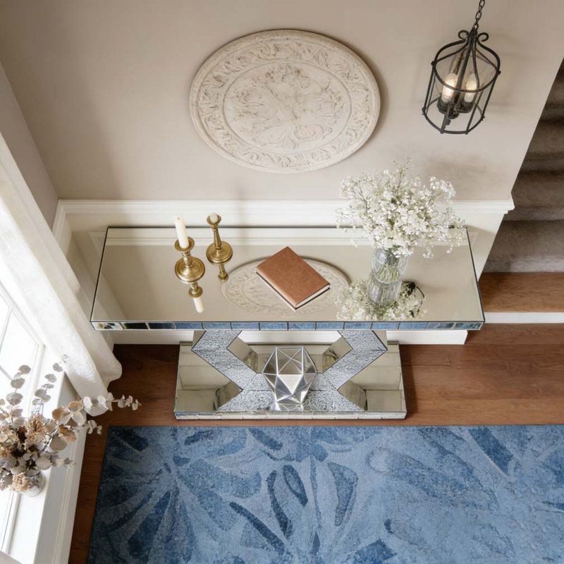Console de luxe à miroir à deux niveaux Sparkling