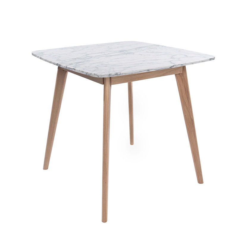 Table de salle à manger Kyles, Chêne, Blanc