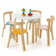 Usrey Kids 5 Piece Solid Wood Play Or Activity Table and Chair Set