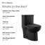 Toilette allongée une pièce à double chasse Sublime - noir mat 1,1 / 1,6 gpc-121083606-113607274