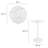 Lippa 28" Round Artificial Marble Bar Table-1667483741