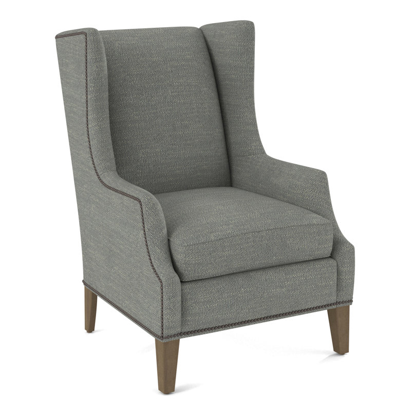 Wingback Chair, Weathered Gray, 61704-62