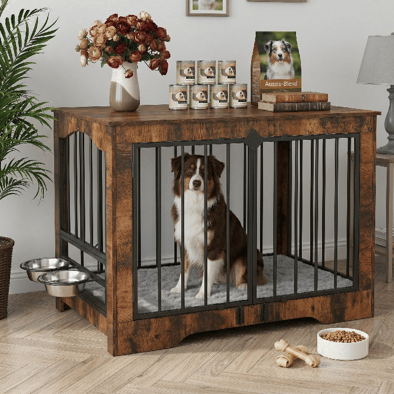 Caisse pour chien robuste, Brun