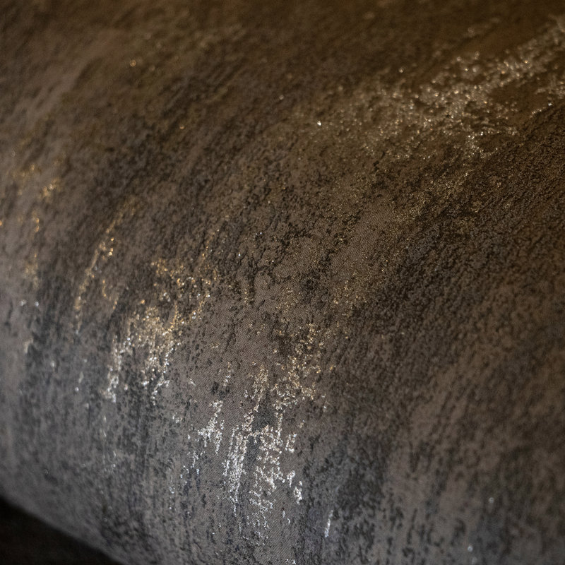 Brera Metallic Abstract Distress 10.05m x 53cm Wallpaper Roll, Dark Brown