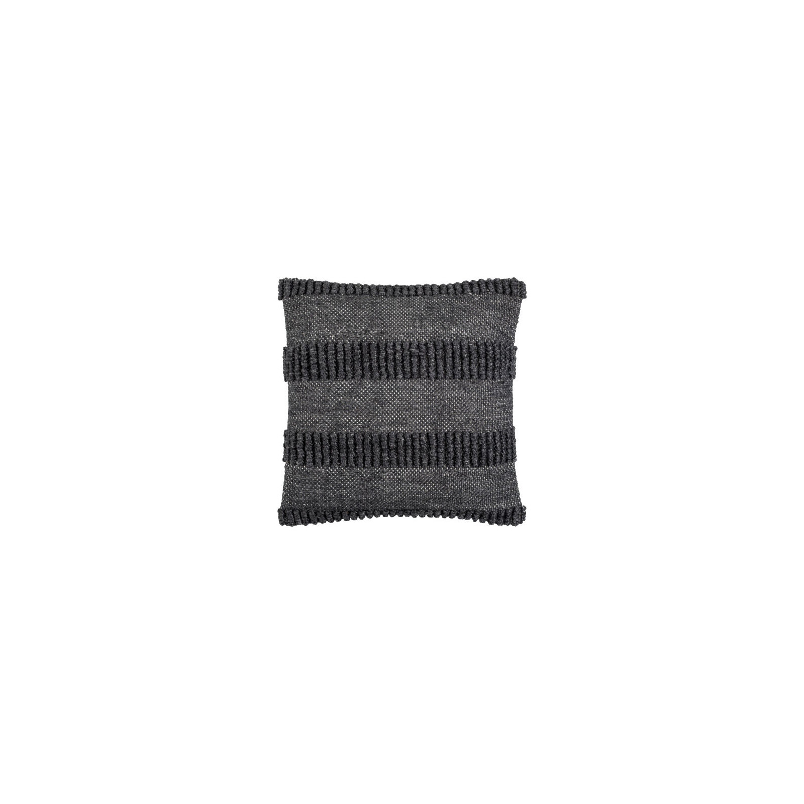 Fernan Striped Throw Pillow, Dark Gray, 18"H x 18"W, Pillow Cover Only - No Insert