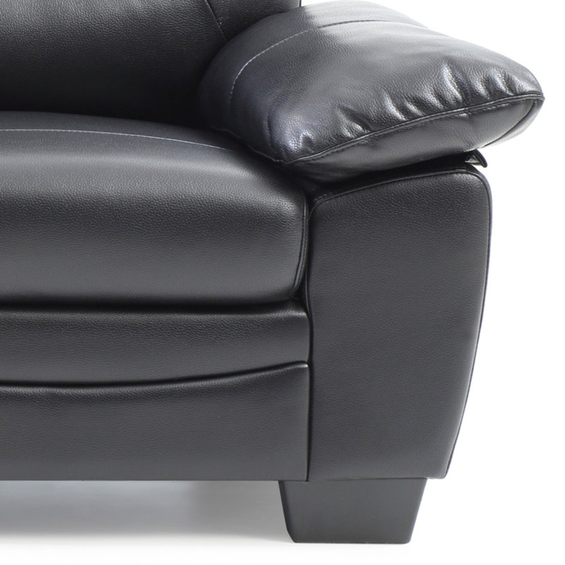 Canapé moderne Marta G677-S, noir