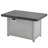 Extendable Rectangle Aluminum Alloy Fire Pit Table, 50,000BTU