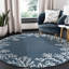 Tapis bleu marine intérieur / extérieur Mance-3960394