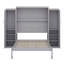 Grand lit escamotable multifonctionnel (pliable) - 2 garde-robes + tablette de rangement, cadre plateforme (parfait pour la chambre d'amis et la chambre à coucher)-118036947