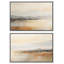 Minimal Landscape Calm Lake Waters and Distant Mountains Rustic 2 - Pièces-100135923-100135924