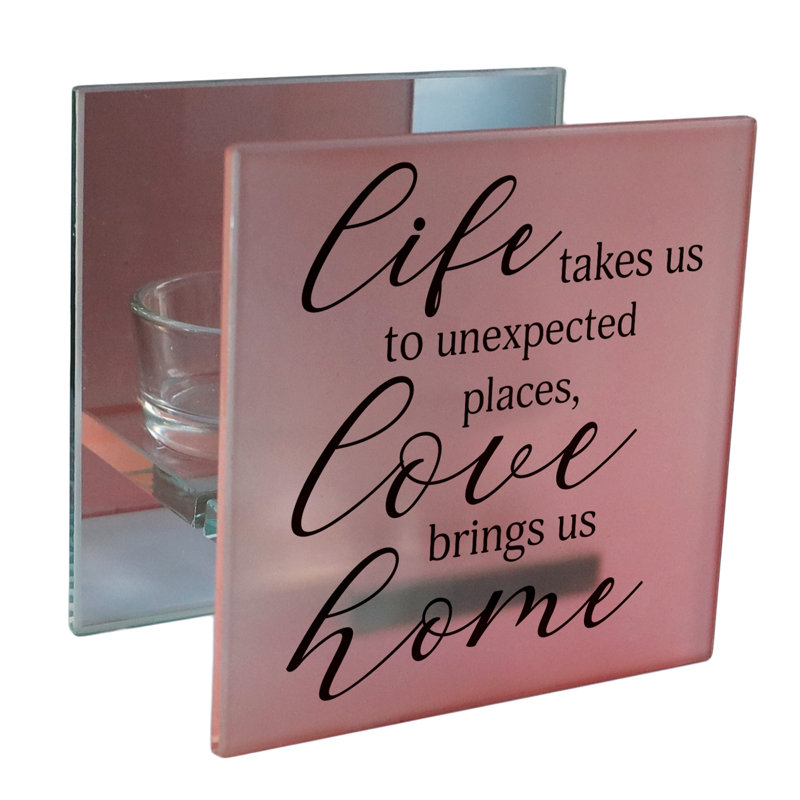 Photophore en verre de 4 po avec bougie inclus