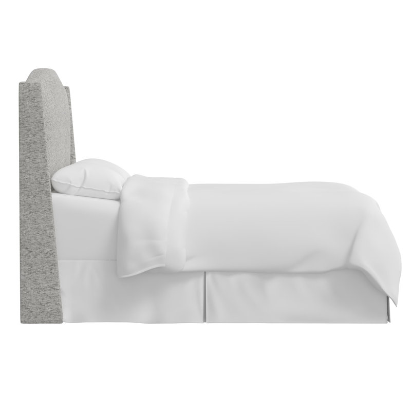 Byrd Upholstered Wingback Headboard, Full, Milsap Spray Sustain® Tweed