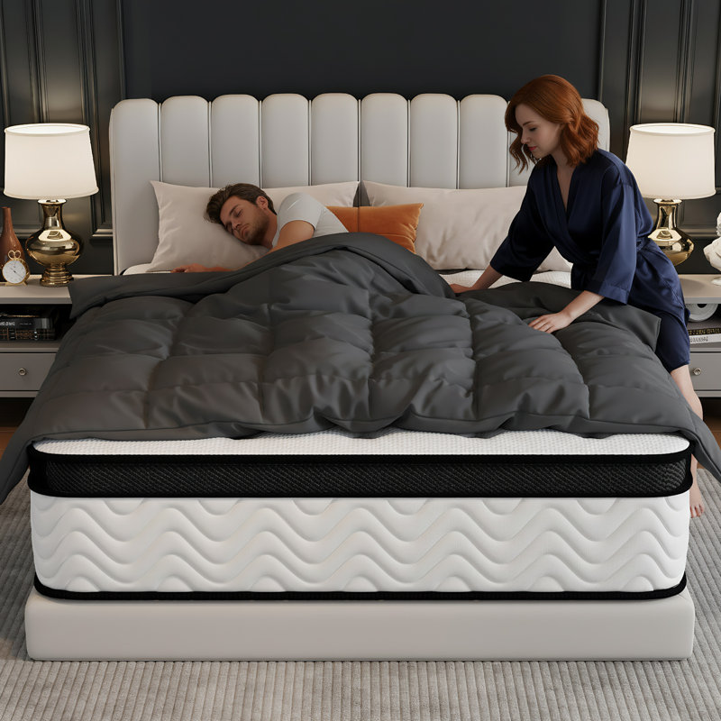 12" Memory Foam Mattress, Hybrid mattresses with Independent Pocket Coils for Motion Isolation & Silent Sleep, Full / Double