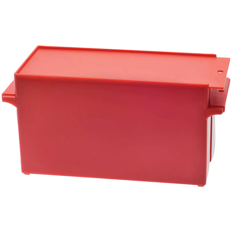 Plateau à cash, Rouge, H 5,2 po x l 9,8 po xP 3,7 po