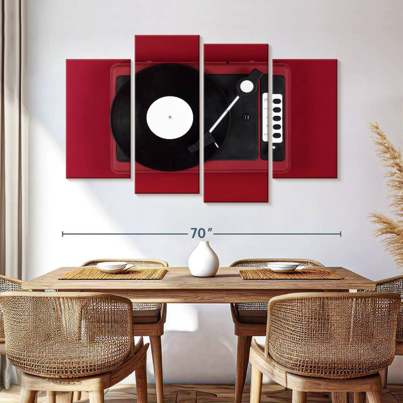 Abarca Red Turntable, 42" H x 68" W