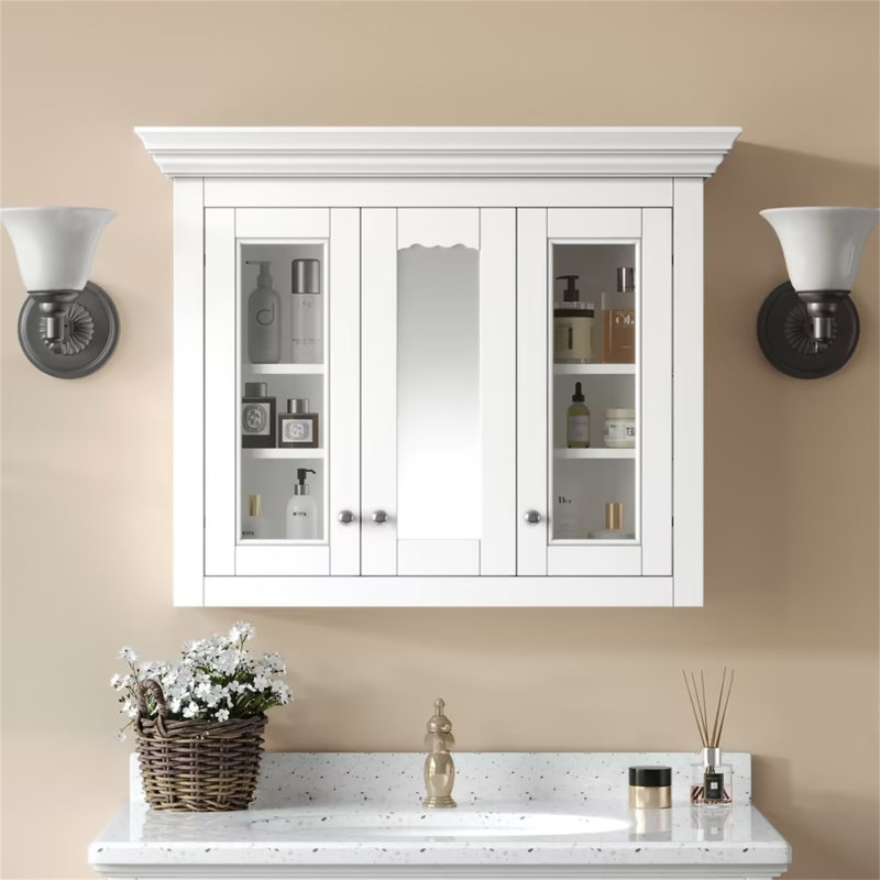 Pharmacie pour salle de bain 35 "avec miroir